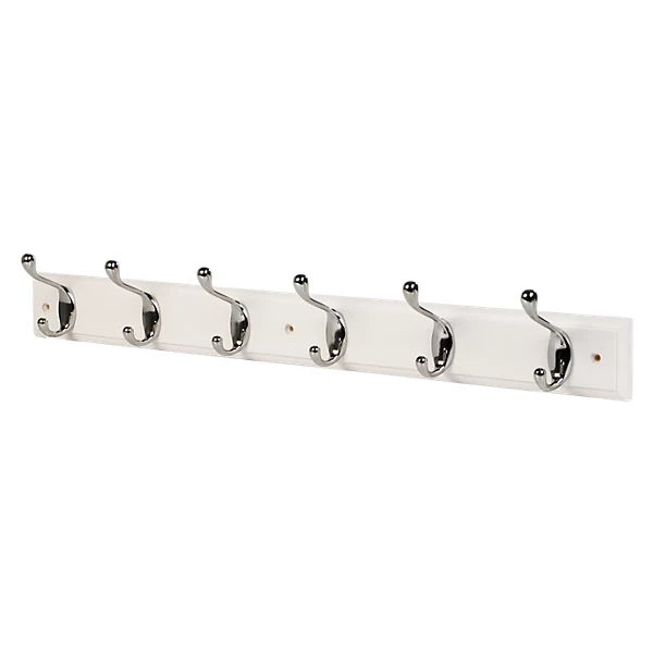 Headbourne Hat & Coat Hook Rail | White Board