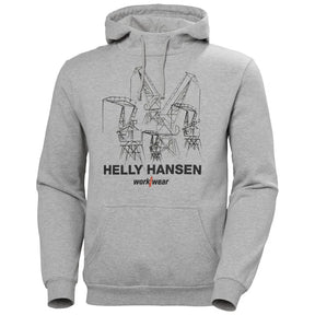 Helly Hasen Men's Manchester Graphic Hoodie | Light Grey