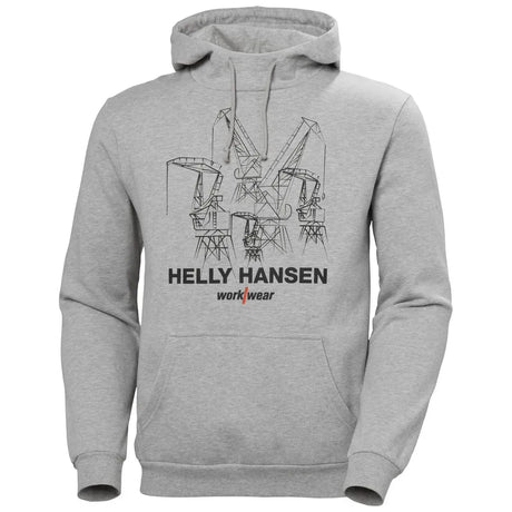 Helly Hasen Men's Manchester Graphic Hoodie | Light Grey