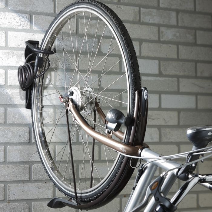 Mottez ST-B865V Bike Hook On Plate | Black
