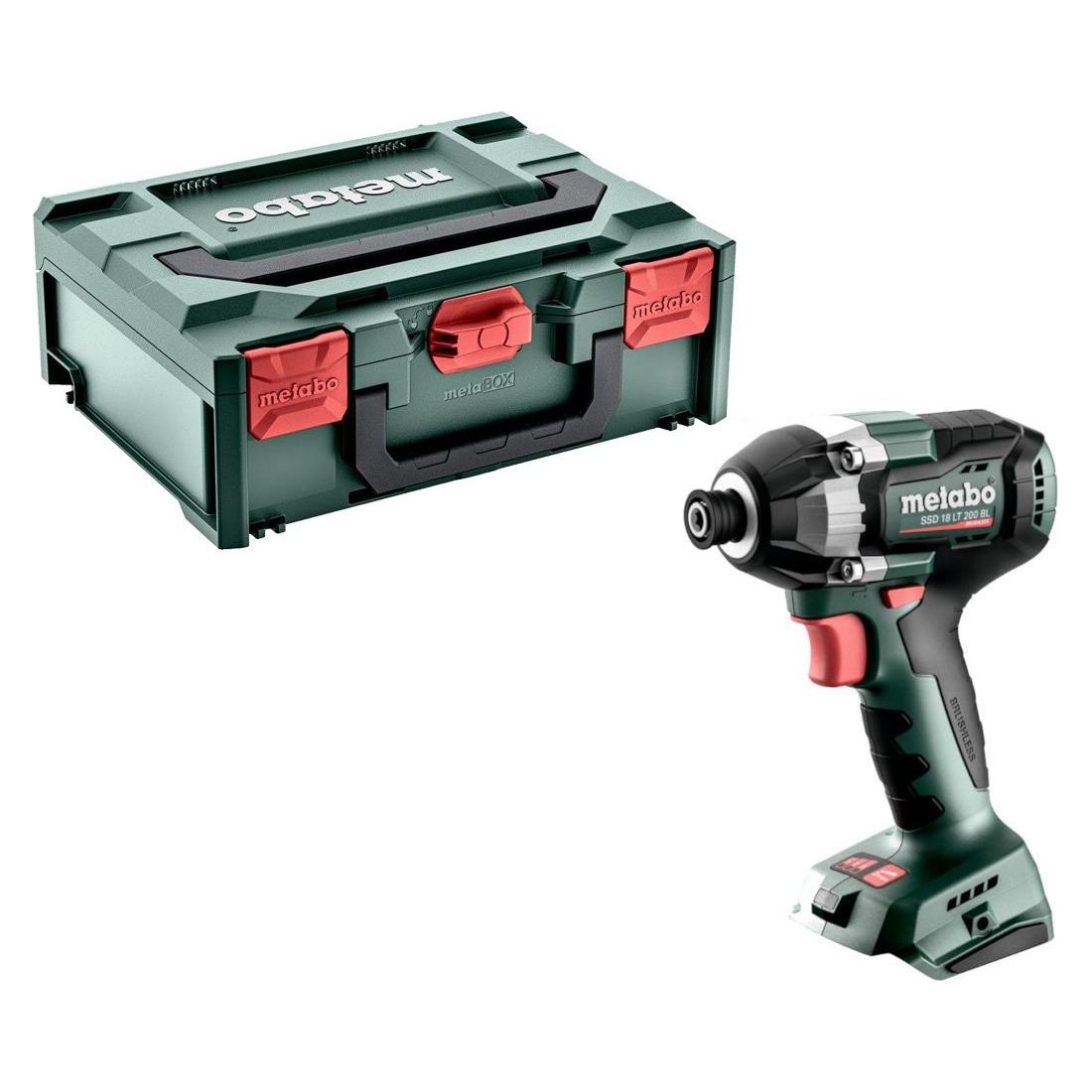 Metabo Cordless Impact Driver SSD 18 LT 200 BL 18V Body Only in MetaBOX Case