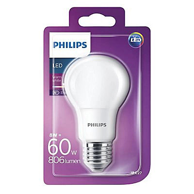 Philips LED Light Bulb E27 9W 806 Lumen | Classic Warm White