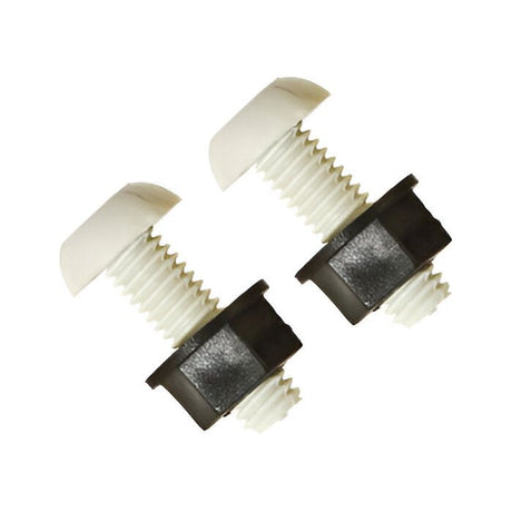 Wot-Nots Number Plate Screws & Nut - White