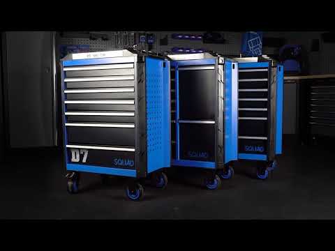 King Tony Sqaud Model D Tool Trolley - 8 Drawers