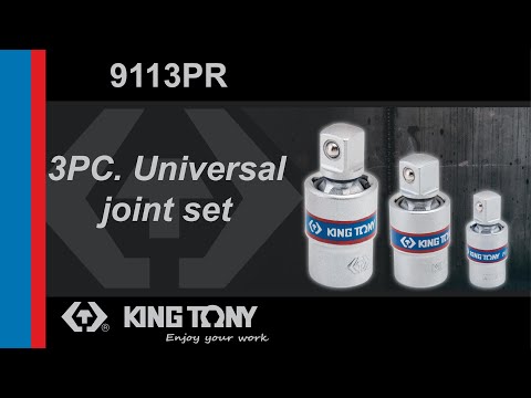 King Tony 9113PR Universal Joint Set - 3pc