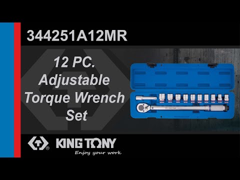 King Tony Torque Wrench Set 1/2D 12pc 42-210nm