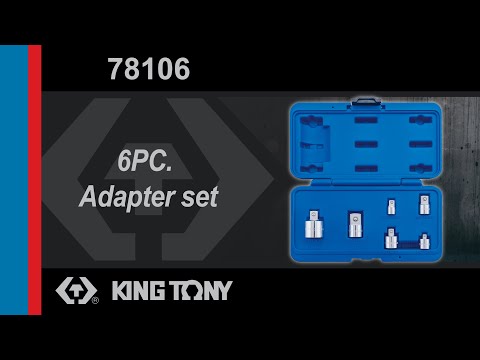 King Tony 78106 Adapter Set 6pc