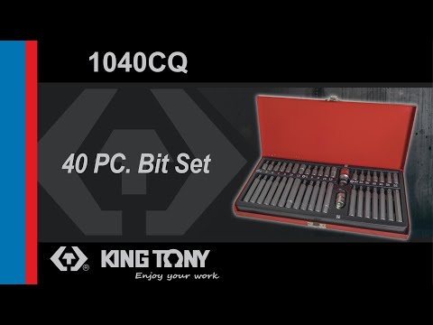 King Tony Bit Set - Allen, Trox, Spline - 40 or 41 Piece