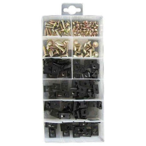 Pearl Assorted U Clips & Screws - Pack of 170