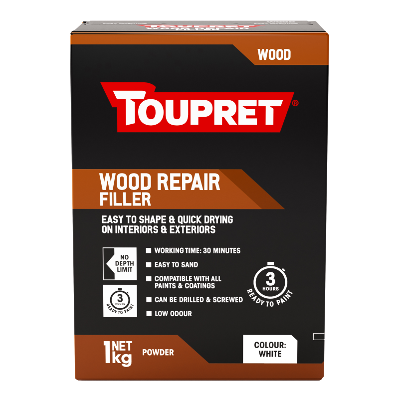 Toupret Fine Finish Wood Filler - White | 1KG
