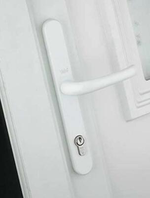 Yale Essentials Long Backplate Door Handle | White