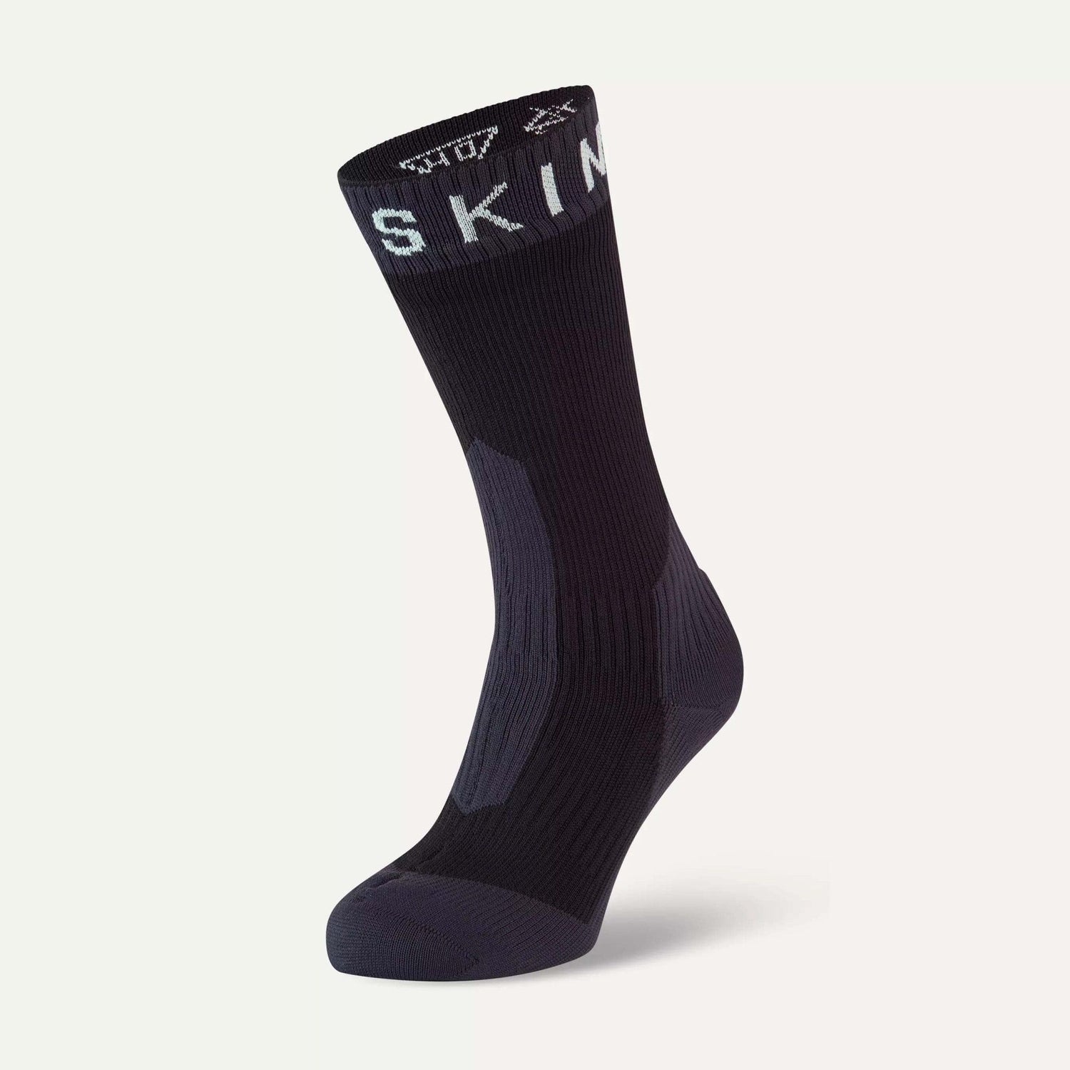 Sealskinz Stanfield Waterproof Extreme Cold Weather | Mid Length Sock - Black/Grey