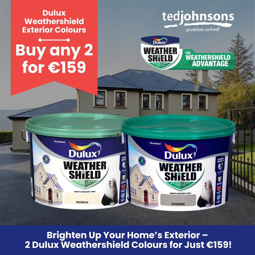 Brighten Up Your Home’s Exterior – 2 Dulux Weathershield Colours for Just €159!