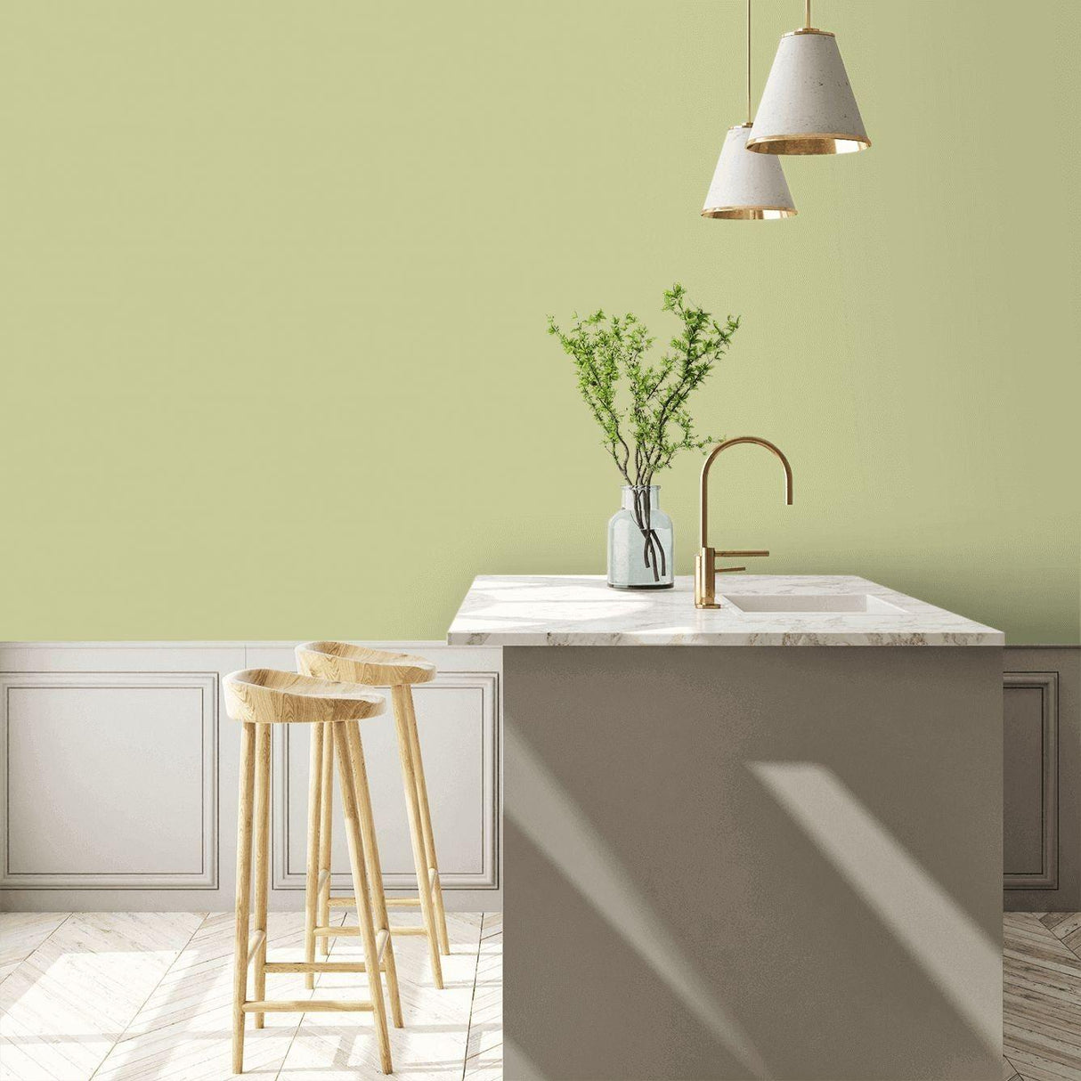 Little Greene Kitchen Green Paint 085