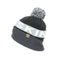 Sealskinz Foulden Water Repellent Cold Weather Bobble Hat Black/Grey
