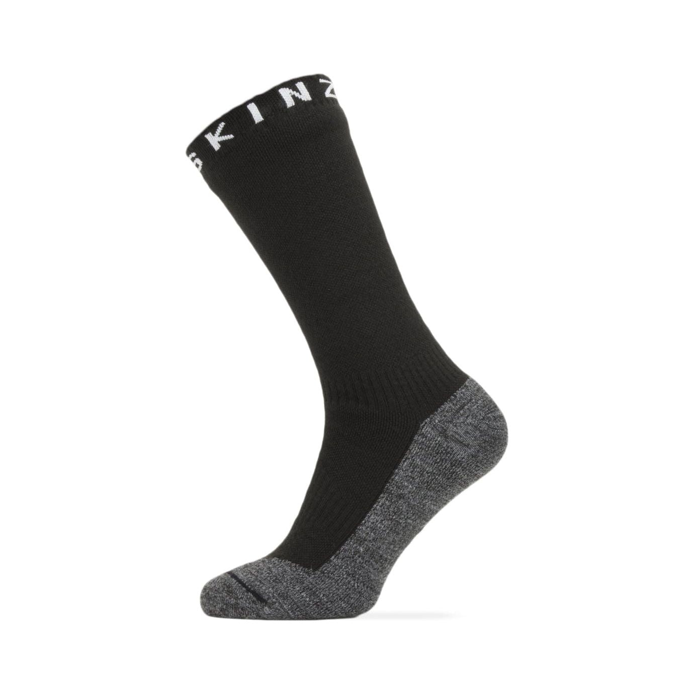 Sealskinz Nordelph Waterproof Warm Weather Soft Touch Mid Length Sock Black/Grey