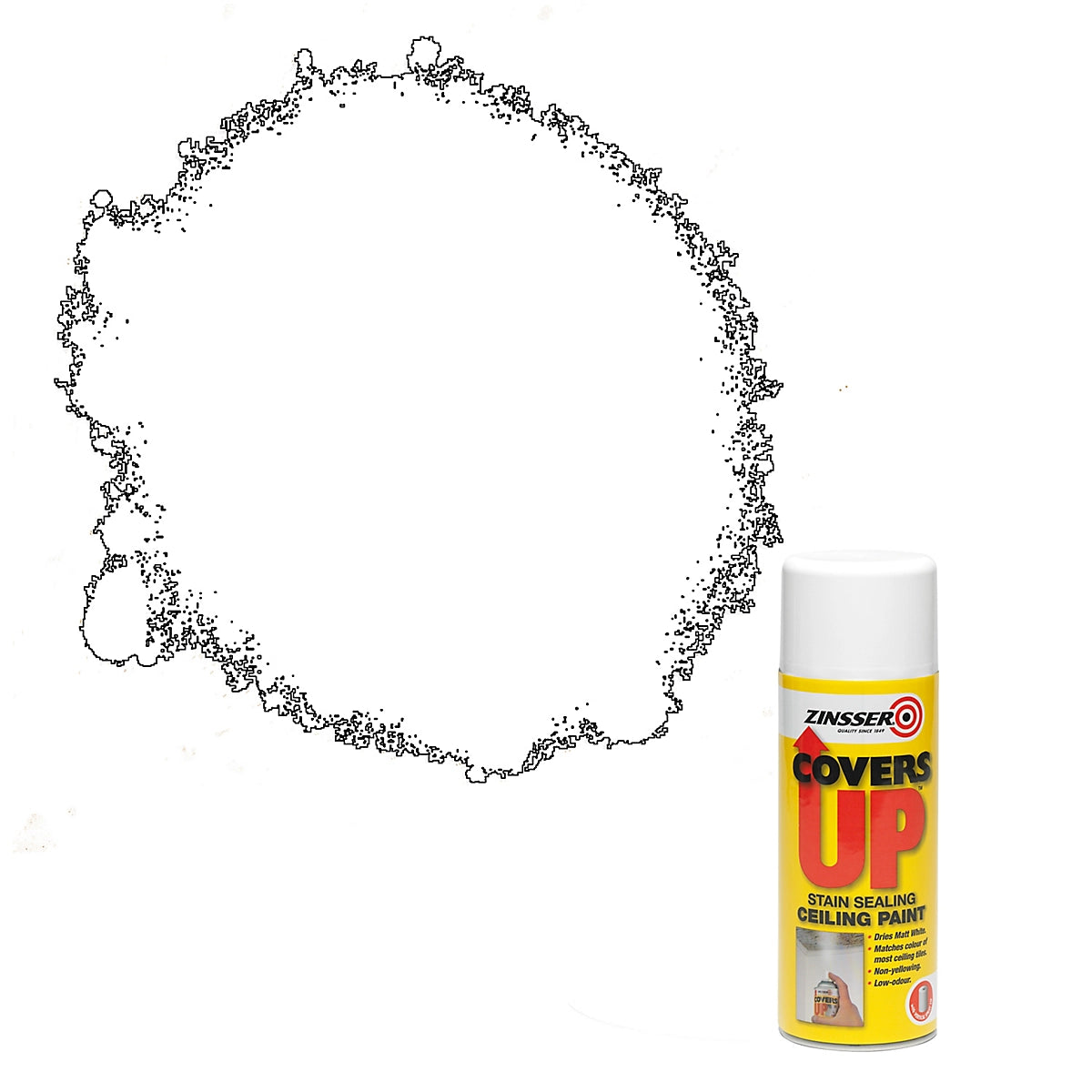 Zinsser CoverUp Spray Paint - White | 400ml