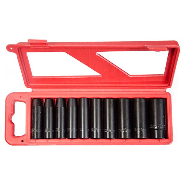 Jefferson Socket Set - 12D Impact 10PC Deep
