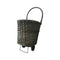 Home Collection Wicker Cart Grey Gloss With Liner