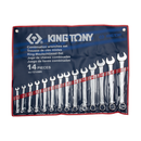 King Tony mm Spanner Set 14PC Combi 10-32mm
