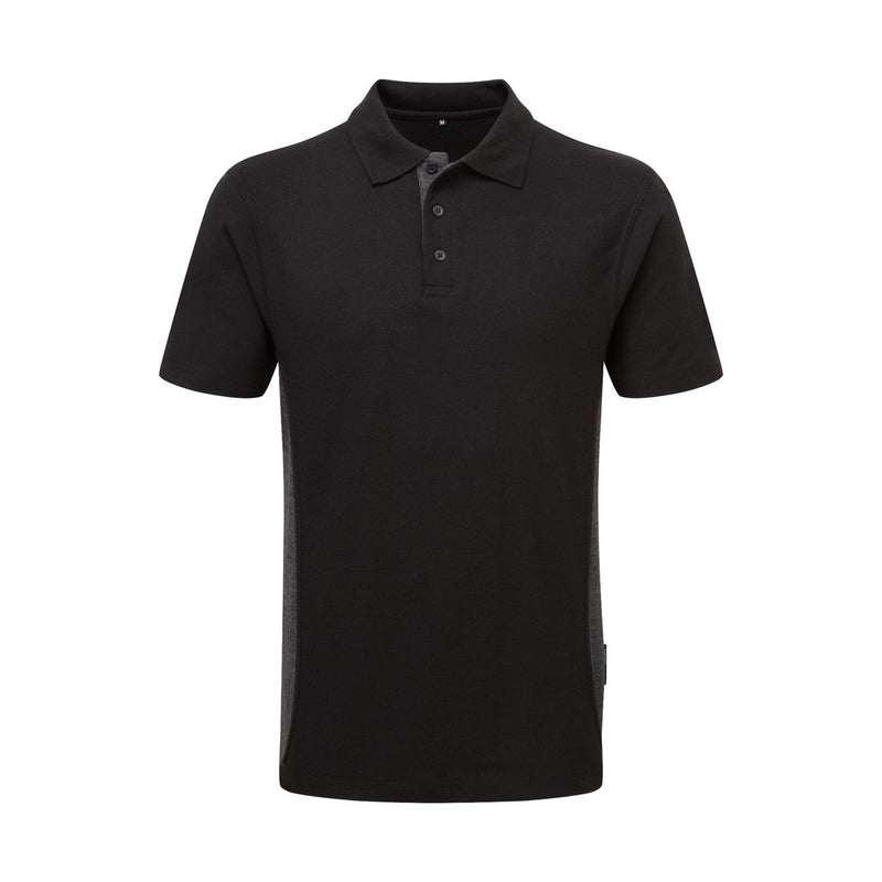 134 TUFFSTUFF 50/50 POLY/COTTON POLO SHIRT BLACK AT TED JOHNSONS