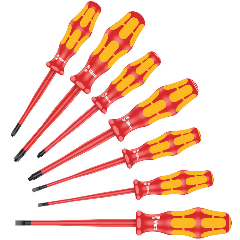 160 iSS/7 screwdriver set Kraftform Plus Series 100. With reduced blade diameters and smaller handle diameters7 pieces