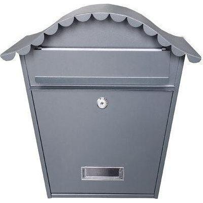 Manor Grey Traditional Steel Postbox