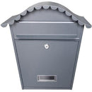 Manor Grey Traditional Steel Postbox