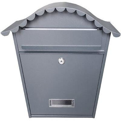 Manor Grey Traditional Steel Postbox