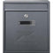 Manor Grey Steel Postbox
