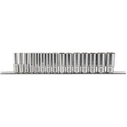 Draper Socket Set - 38Dmm Deep 15PC Rail
