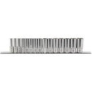 Draper Socket Set - 38Dmm Deep 15PC Rail