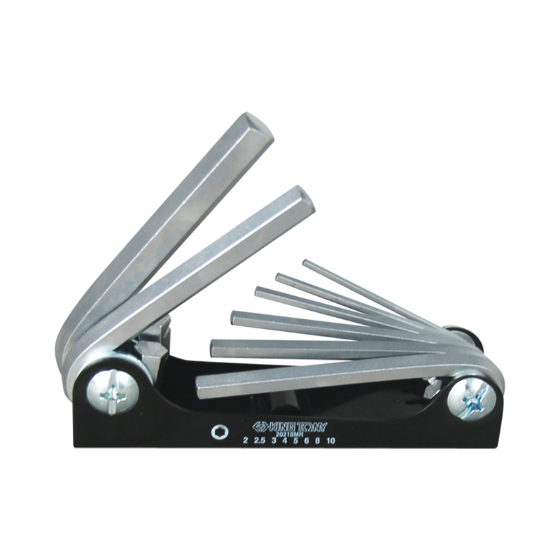 King Tony Allen Key Set-8PC mm Folding
