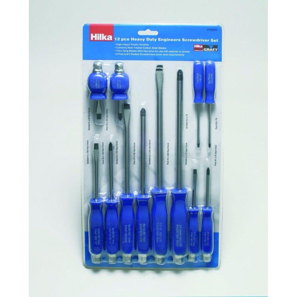 Hilka Screwdriver Set - Mechanics 12PC