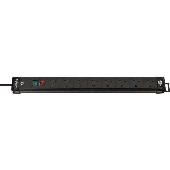 Brennenstuhl 13A 8 Gang Ext Lead 3M | Black
