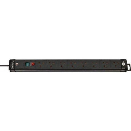 Brennenstuhl 13A 8 Gang Ext Lead 3M | Black