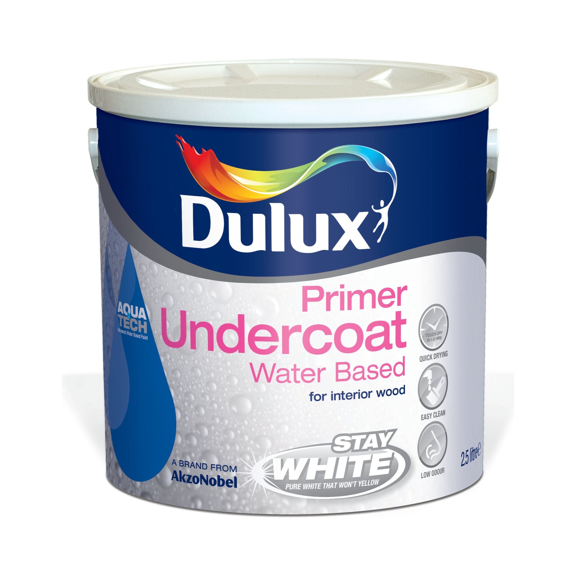 Dulux Undercoat Brilliant White Wb 2.5L
