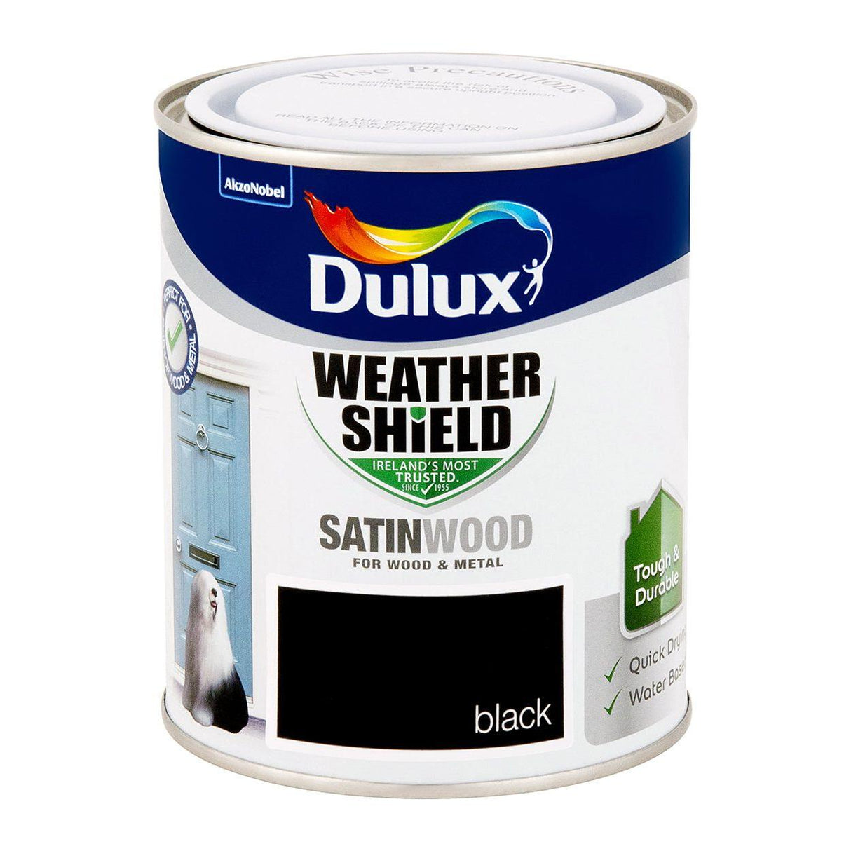 Dulux Exterior Satinwood Black  750ml
