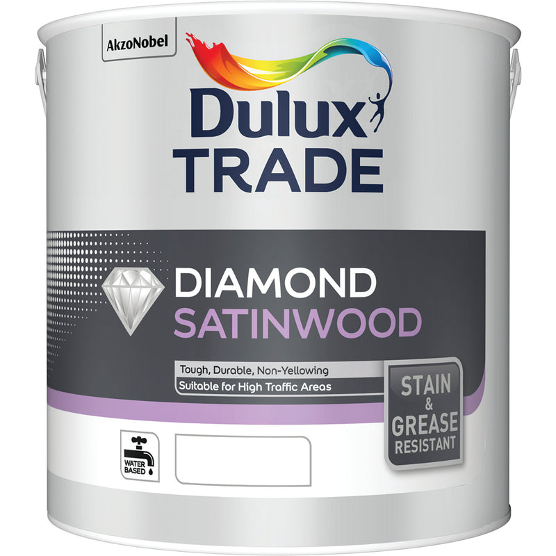 Dulux Diamond Satinwood Brilliant White 2.5L