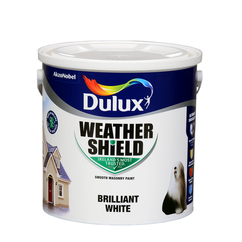 Dulux Brilliant White 2.5L Weathershield