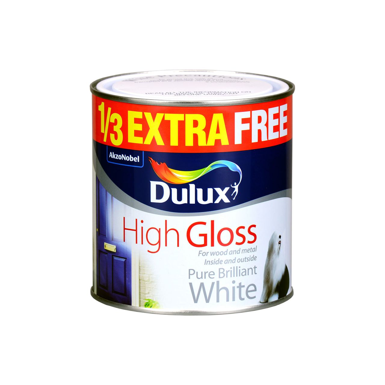 Dulux High Gloss Brilliant White 1L 33%