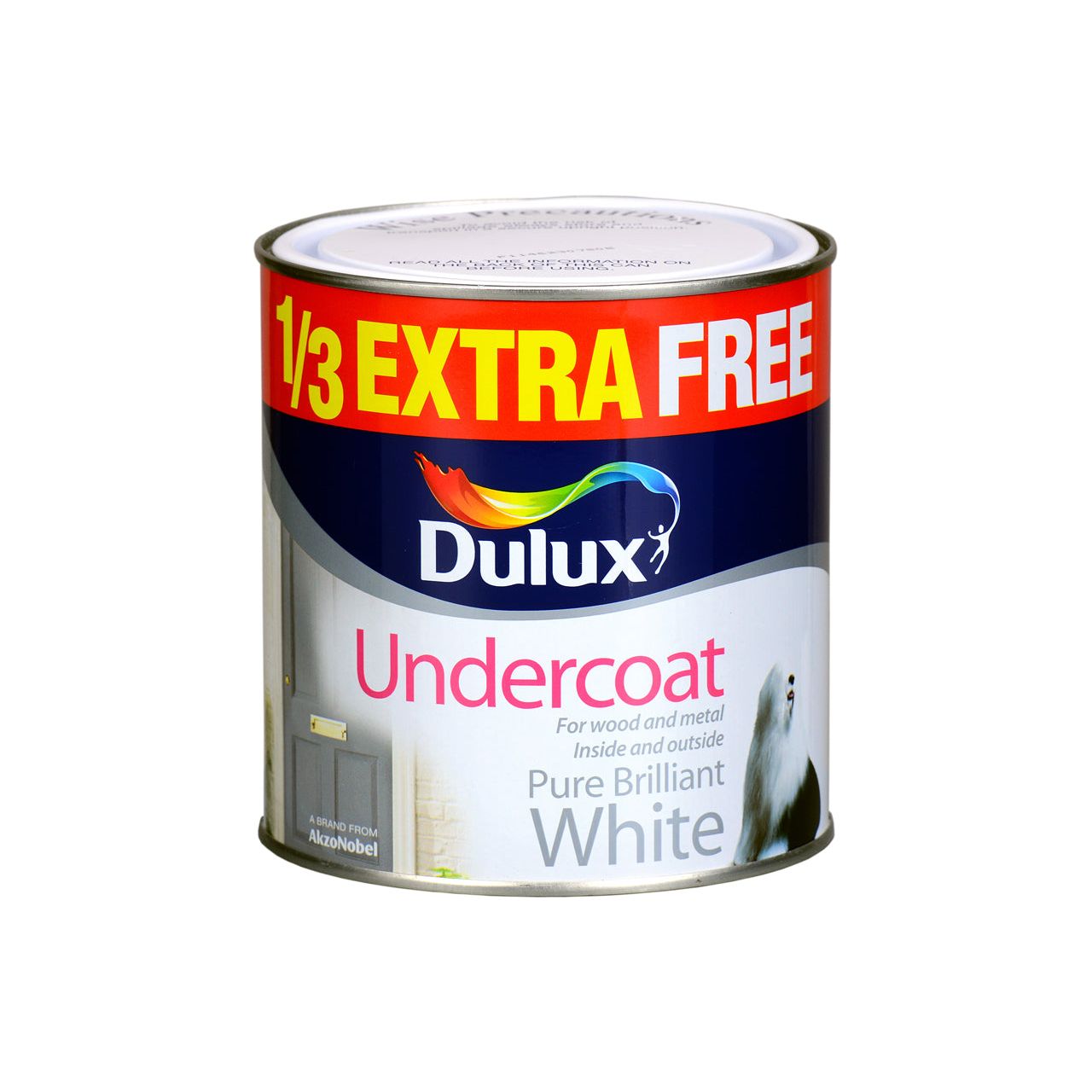 Dulux Undercoat Brilliant White 1L 33%
