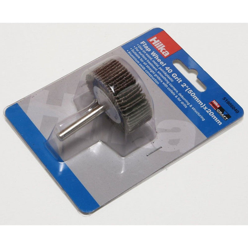 Hilka Flap Wheel - 40 Grit Drill Type