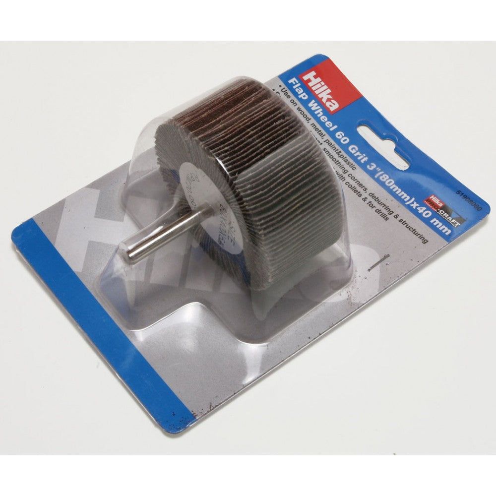 Hilka Flap Wheel - 60 Grit 80mm Drill Type