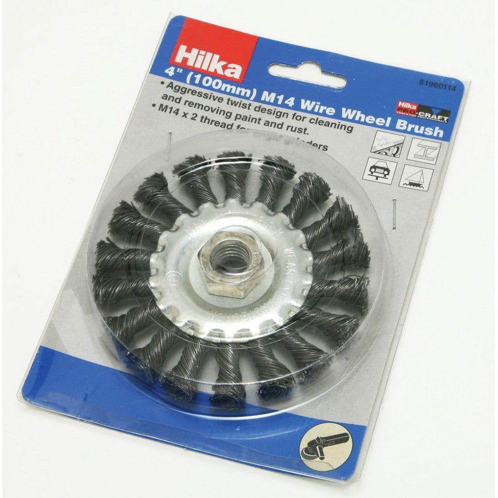 Hilka Wire Wheel Brush M14 100mm