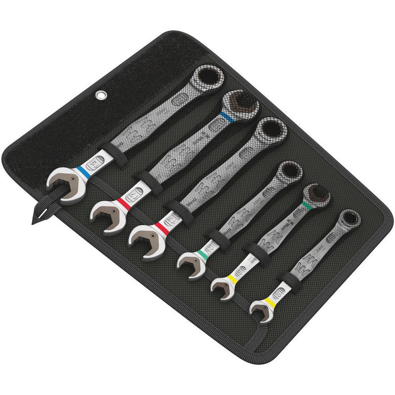 6000/6002 Joker 6 Set 1 Set of ratcheting combination / double open-ended wrenches6 pieces