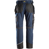 Snickers 6214 Canvas+ Work Trousers with Holster Pockets Navy/Black