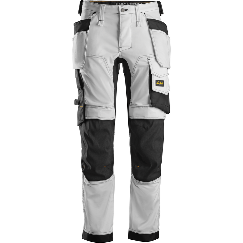 Snickers 6241 All Round Holster Work Trousers Stretch White Painters