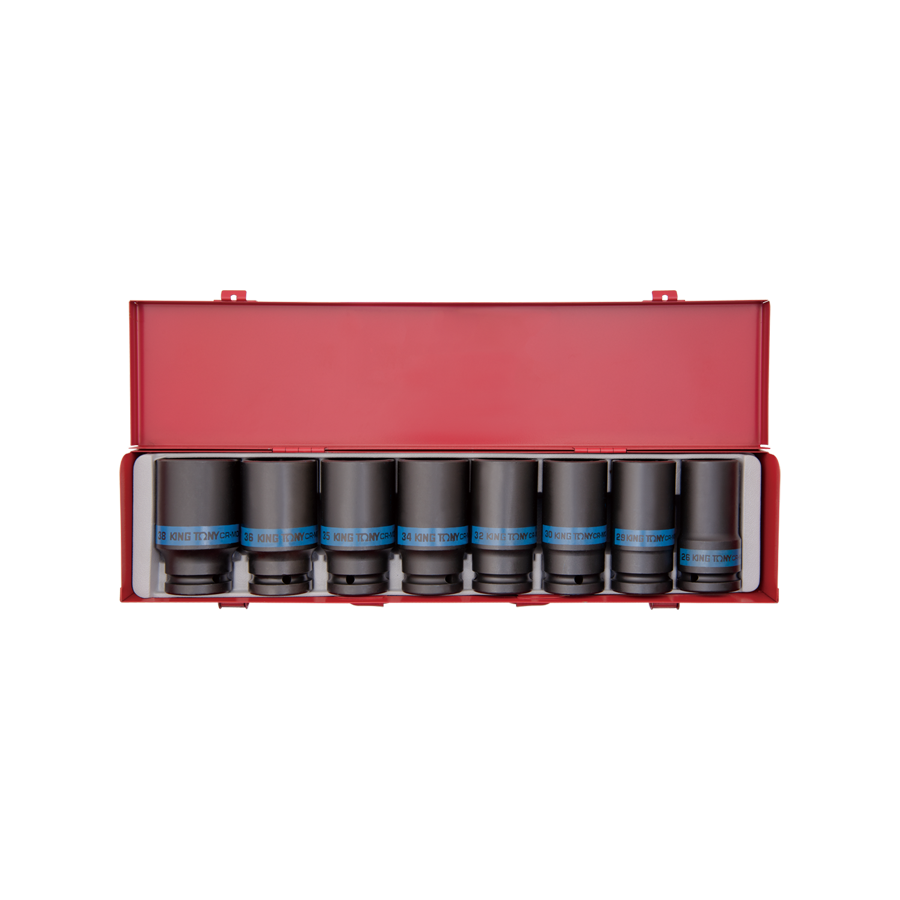 King Tony Socket Set-34D Deep Impact mm 8PC