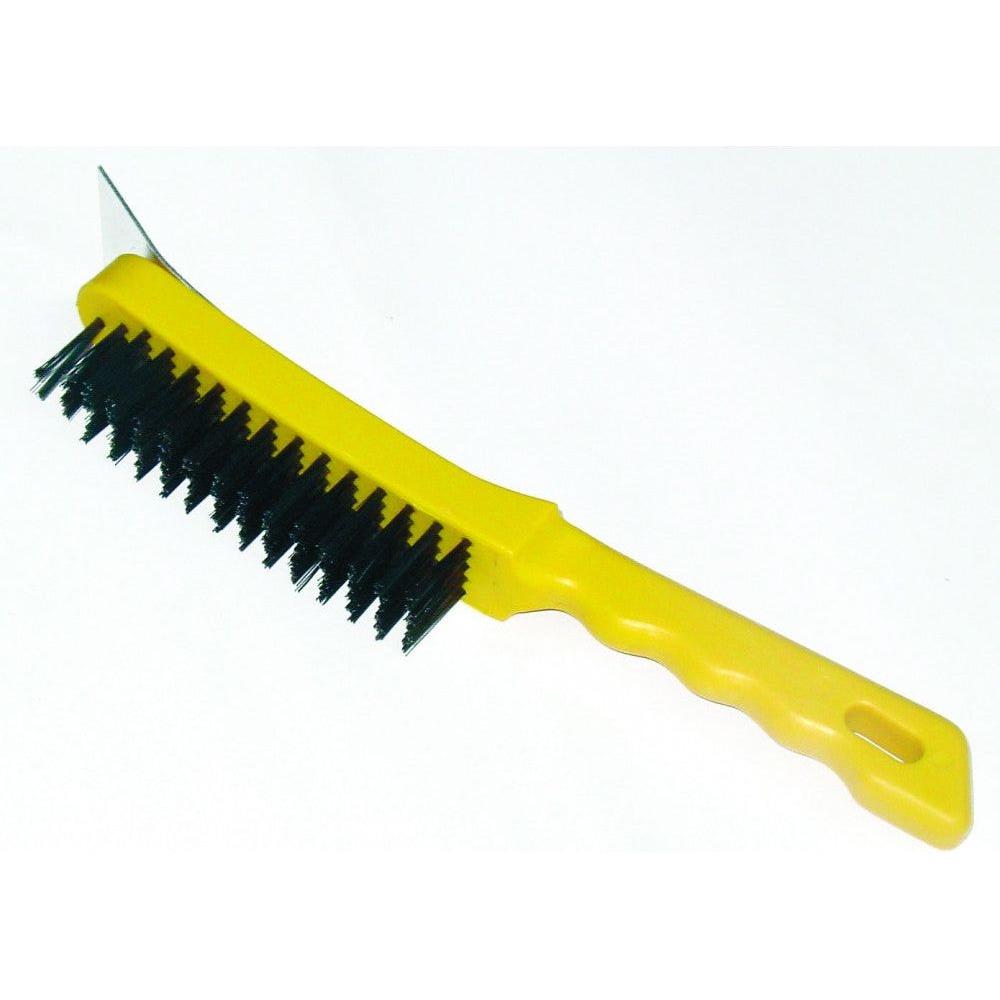 Hilka Hand Wire Brush 5 Row & Scraper